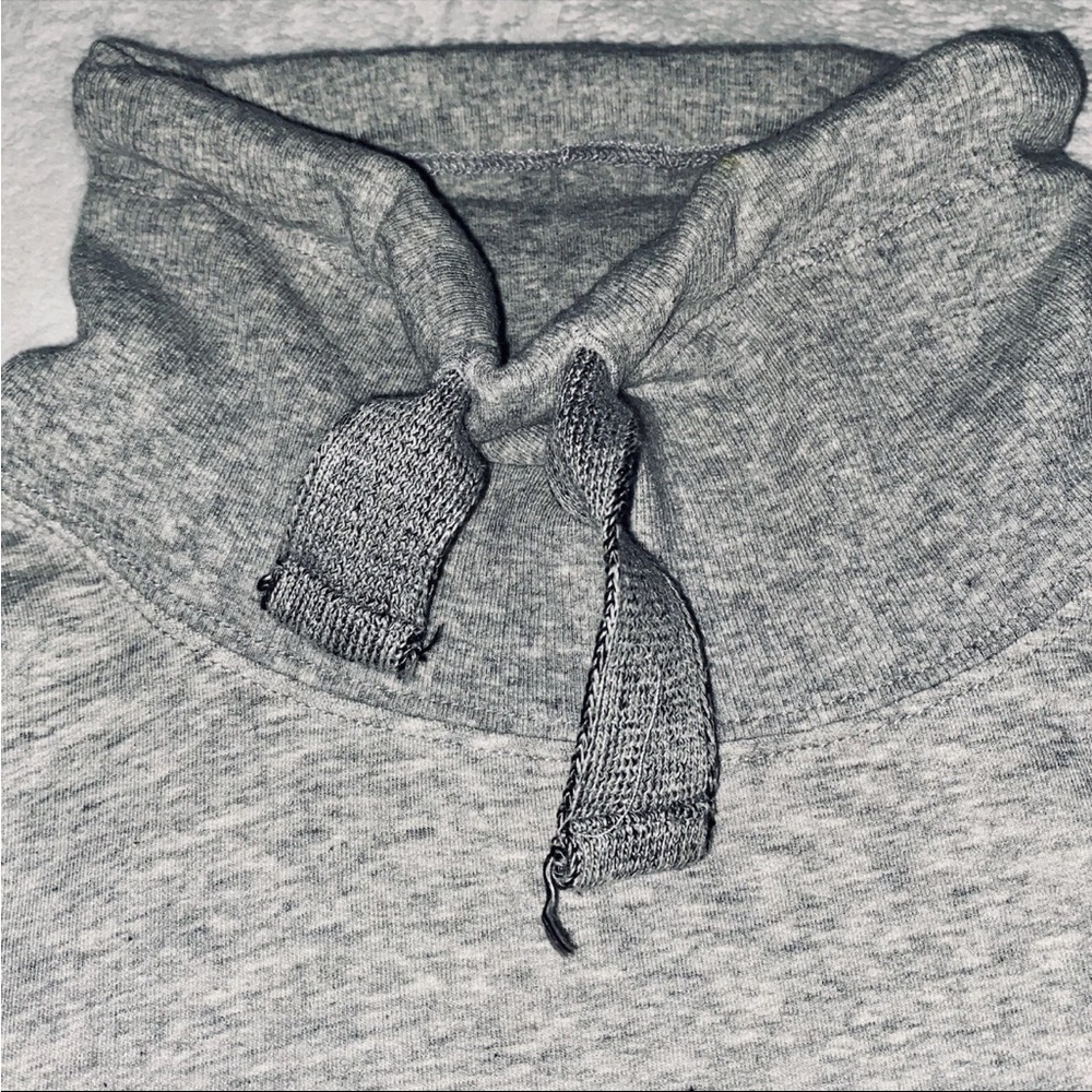 Free People Heather Gray Cowl Neck Sweatshirt - Picture 6 of 9